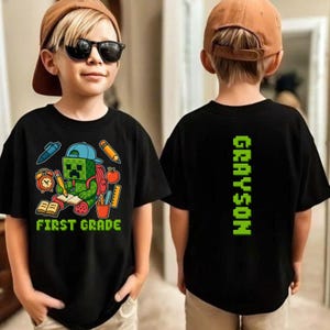 Custom Gamer Back To School Shirt, Gamer Boys Shirt, First Day Of School Shirt, Preppy Back To School Shirt, Kids Back School Shirt