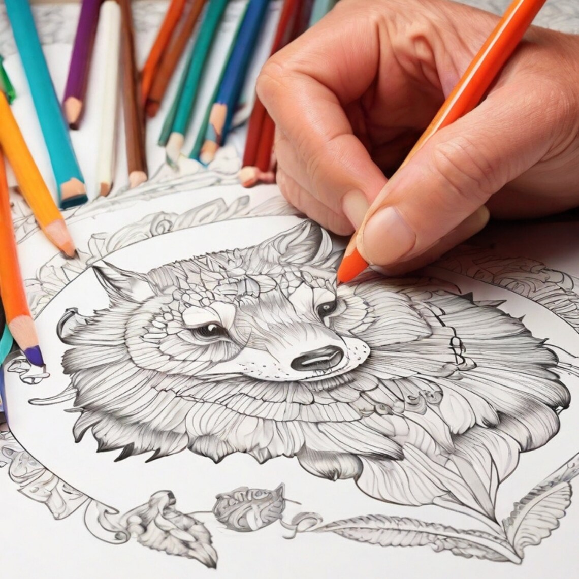 50 Wildlife Mandala Coloring Pages Relaxing Coloring Pages Printable ...