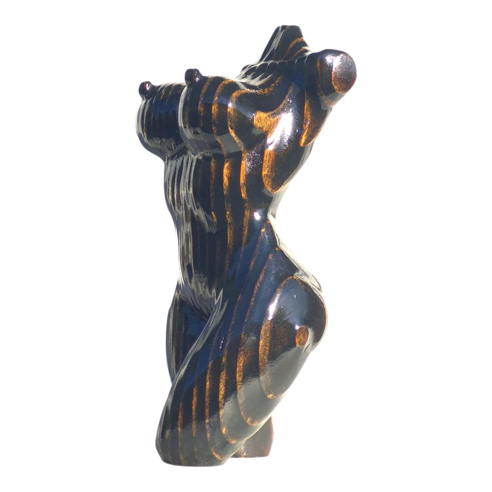 wooden-female-nude-statue-handmade-abstract-body-carving-polished