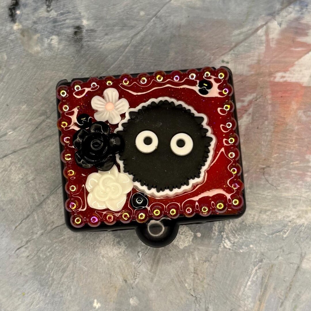 Soot Sprite Pocket Pill Box: Embellished Mini Pill Case - Etsy