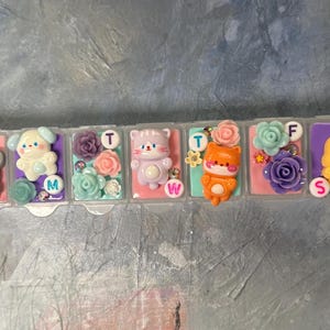Kawaii Animal Pill Organizer: Handmade 7-Day Travel Medicine Box