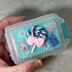 Embellished Travel Pill Case: &quot;Candy Factory&quot; Mini Pharmacy