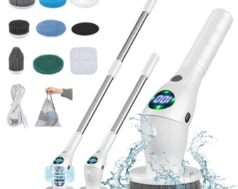 Multifunctionele elektrische reinigingsborstel - 8 in 1 voor badkamer, keuken, ramen en toilet