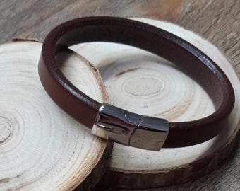 Pulsera de cuero para hombre
