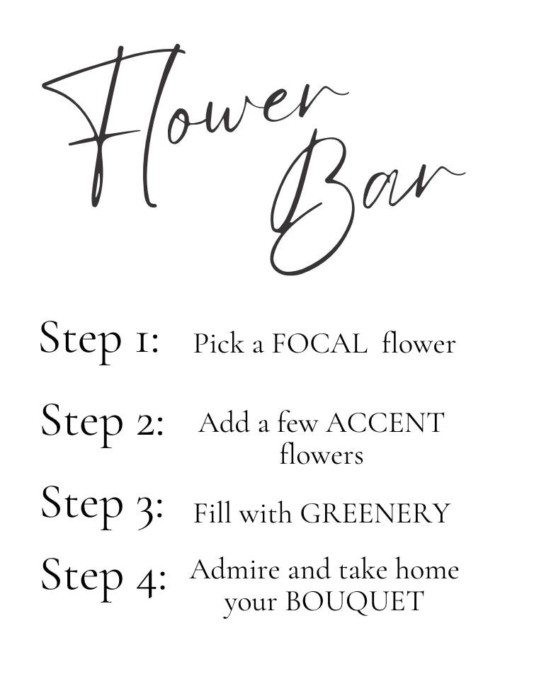 Flower Bar Sign Template