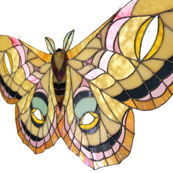 Polyphemus Moth Stained Glass