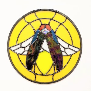 Pattern download - Lampyridae Firefly [digital stained glass pattern]