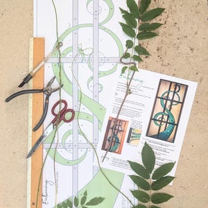 Paper Pattern for Stained Glass - Entwining by Neile Cooper [vine Panel ...