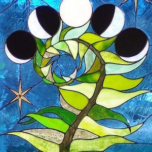 PATTERN - Stained Glass Pattern - Unfurling