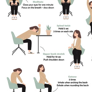 Yoga de escritorio para cuello y hombros imagen 2