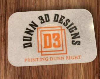 Custom 3D Printed NFC Business Card with Logo & Contact Info - Personalized, Professional, Tech-Savvy Networking Tool