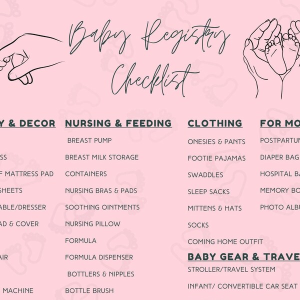 Baby Registry Checklist