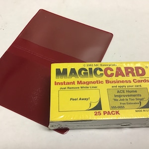 25 Instant magnetische Visitenkarten
