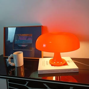 Lampe De Bureau / Chevet LED Orange – Style 60s/80s – Métal – Occasion