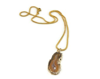 Agate Slice Necklace