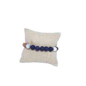 Lava & Gemstone Bead Bracelet