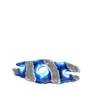 Wine Glass Holder - Blue & Silver