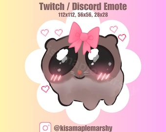 Literally Just A Hamster Emote | Streamer | Twitch | Discord | Kawaii | Meme | Hamster Emotes | Cute Emote