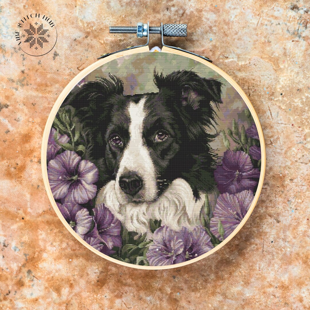 thumbnail image 2 of Laura's Designs Counted Cross Stitch Patterns - Bearded & Border Collie Dogs, Animals 2 of 3