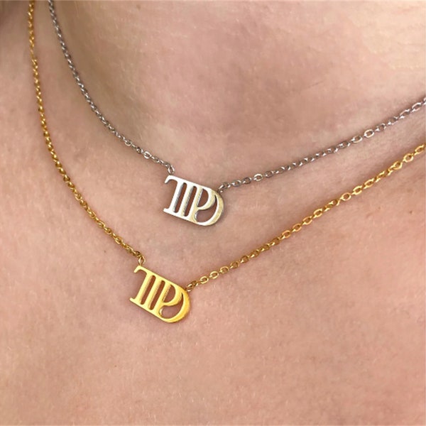 Collier TTPD, Bijoux TTPD, Collier Swiftie, Collier du département des poètes torturés, Version Taylor, Cadeau pour Swiftie TNECKLACE