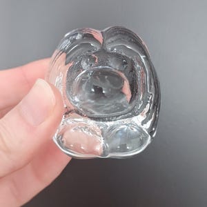 Vintage Bergdala Crystal Glass Troll Figurine by Peter Johnsson - Sweden 1970s - Cute Paperweight - Scandinavian Mid-Century Design