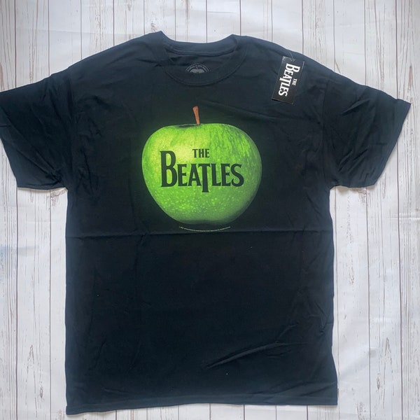 Rock Off - T-shirt Ufficiale The Beatles Con Logo Drop T, Bianca, Taglie Dalla S Alla XL