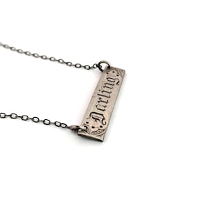 Darling Pendant in Sterling Silver Victorian Love Token image 2