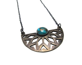 Bohemian Mixed Metal Pendant