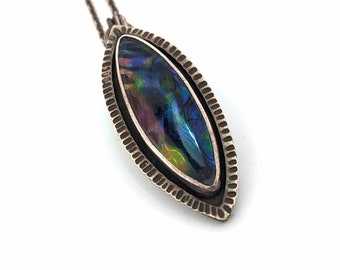 Haliotis Pendant - Sterling Silver and Abalone - OOAK