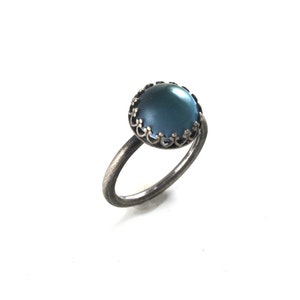 Sterling Silver Mood Ring - Pequeño con bisel de lujo