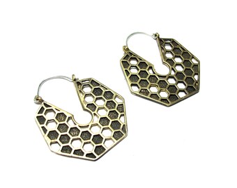 Big Brass Honeycomb Hoops