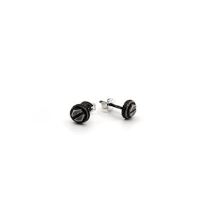 Tiny Sterling Silver Screw Studs Post Earrings