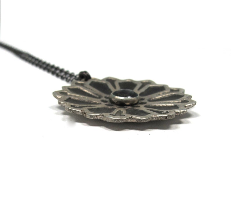 Moroccan Flower Pendant with Labradorite