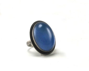 Sterling Silver Mood Ring - Oval