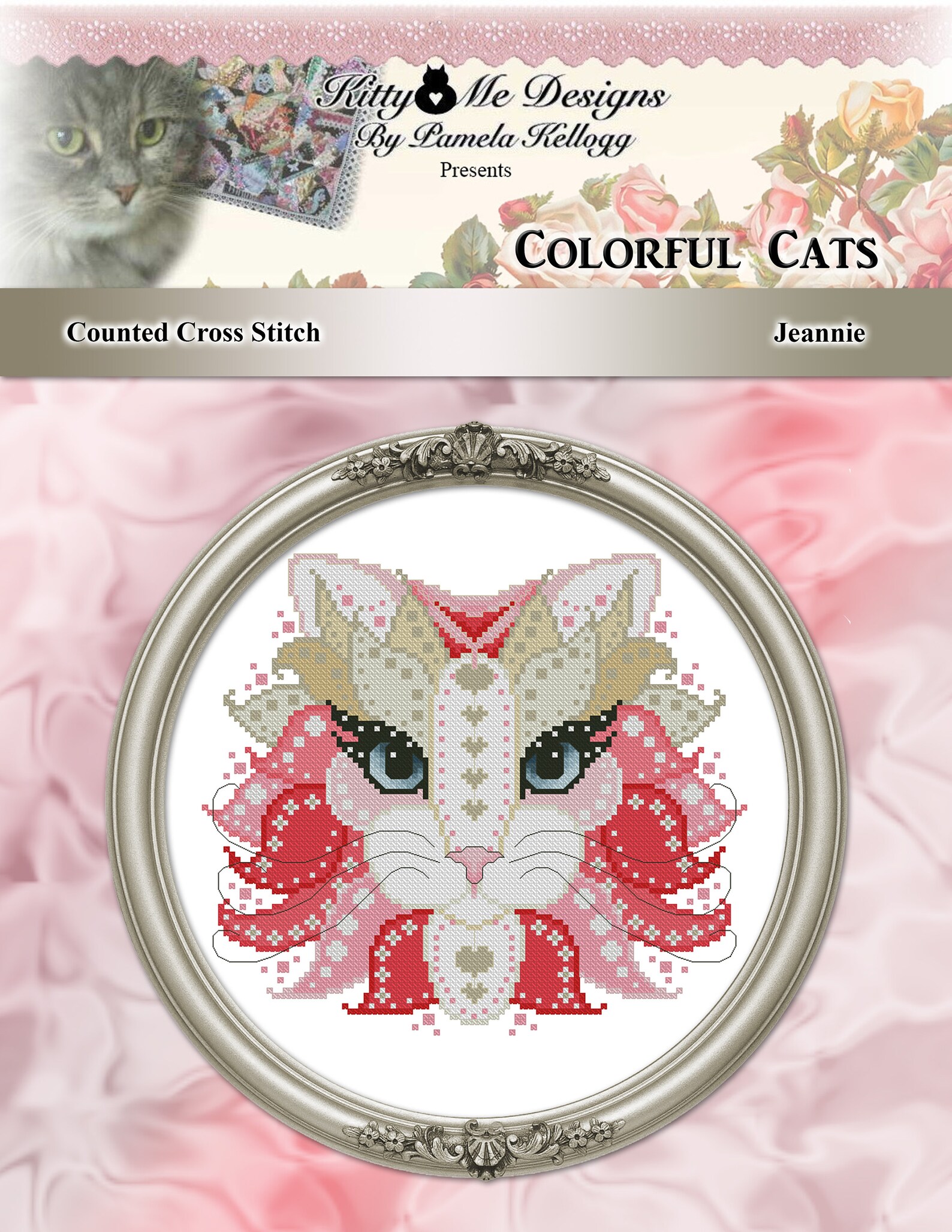 Colorful Cats Vivaldi Counted Cross Stitch Printed Pattern Leaflet by ...