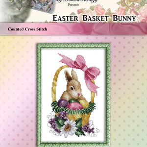 Amidst The Clover Counted Cross Stitch Bunny Pattern Digital PDF Download by Pamela Kellogg image 7