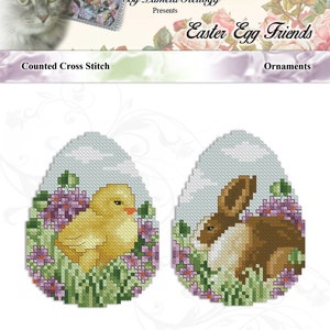 Amidst The Clover Counted Cross Stitch Bunny Pattern Digital PDF Download by Pamela Kellogg image 6