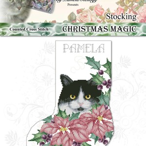 Rose And Grapes Victorian Christmas Stocking Cross Stitch Pattern PDF Download by Pamela Kellogg image 5