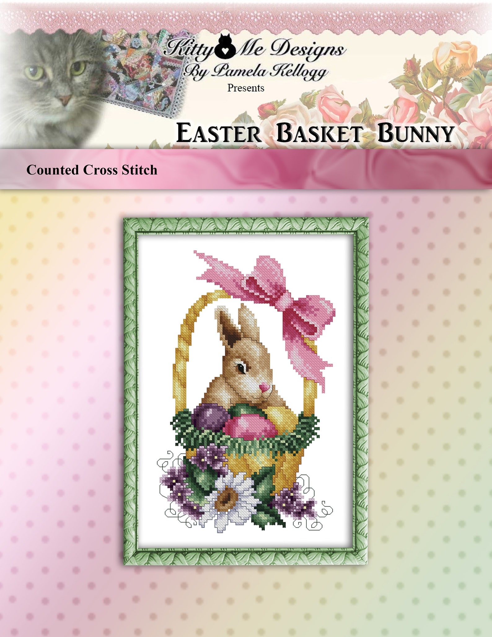 Easter Egg Friends Counted Cross Stitch Pattern Leaflet by Pamela ...