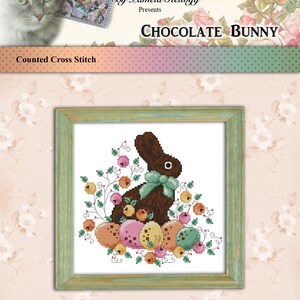 Amidst The Clover Counted Cross Stitch Bunny Pattern Digital PDF Download by Pamela Kellogg image 4