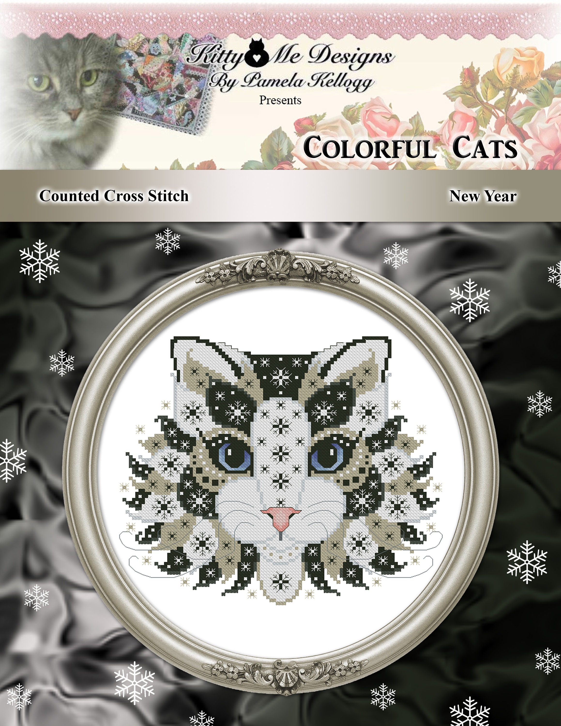 Colorful Cats Vivaldi Counted Cross Stitch Printed Pattern Leaflet by ...
