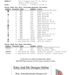 Colorful Cats Midnight Cross Stitch Pattern Instant Digital PDF Download by Pamela Kellogg image 2