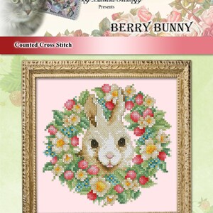 Amidst The Clover Counted Cross Stitch Bunny Pattern Digital PDF Download by Pamela Kellogg image 5