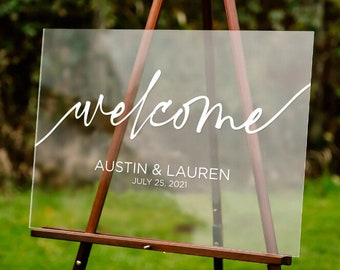 A2 Acrylic wedding sign