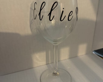 Personalised wine glass