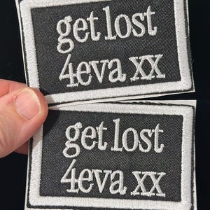 Wet Leg get lost 4eva xx Band Moisturizer embroidered patch handmade