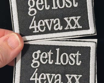 Wet Leg get lost 4eva xx Band Moisturizer embroidered patch handmade