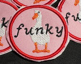 Vulf Vulfpeck #VOSM Funky Duck custom embroidered iron on patch embroidery art