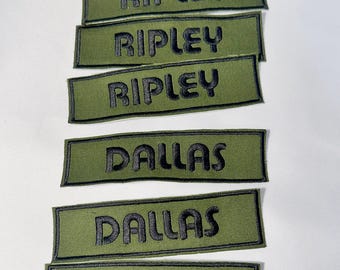 Embroidered Alien Name Tape RIPLEY DALLAS