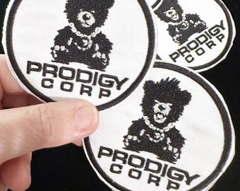 Alien Earth Inspired Prodigy Corp Bear Hand made, custom embroidered iron-on patch